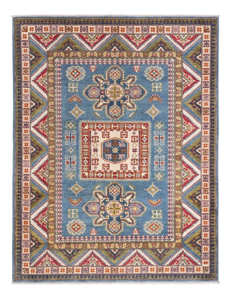 Tapete Ziegler - Kazak - 193 x 148 cm - azul