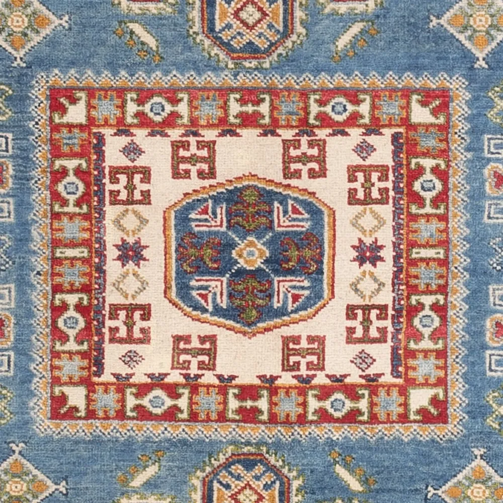 Tapete Ziegler - Kazak - 193 x 148 cm - azul