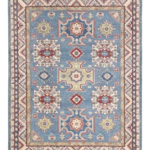 Tapete Ziegler - Kazak - 198 x 150 cm - azul