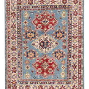 Tapete Ziegler - Kazak - 202 x 153 cm - azul