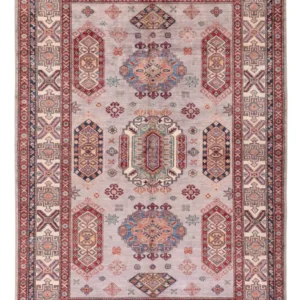 Tapete Ziegler - Kazak - 239 x 170 cm - vermelho claro