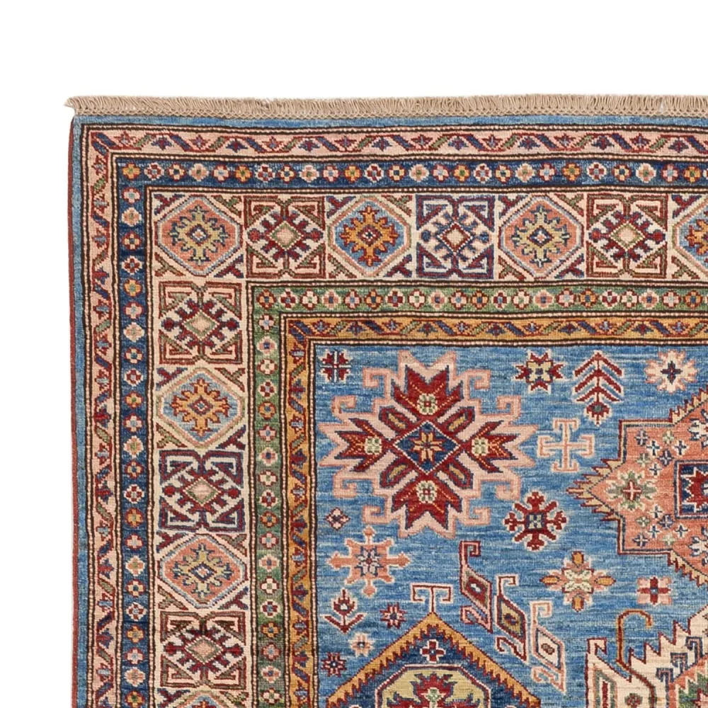 Tapete Ziegler - Kazak - 241 x 173 cm - azul claro