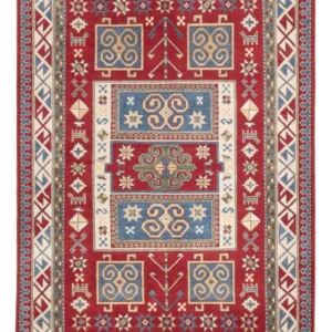 Tapete Ziegler - Kazak - 246 x 162 cm - vermelho