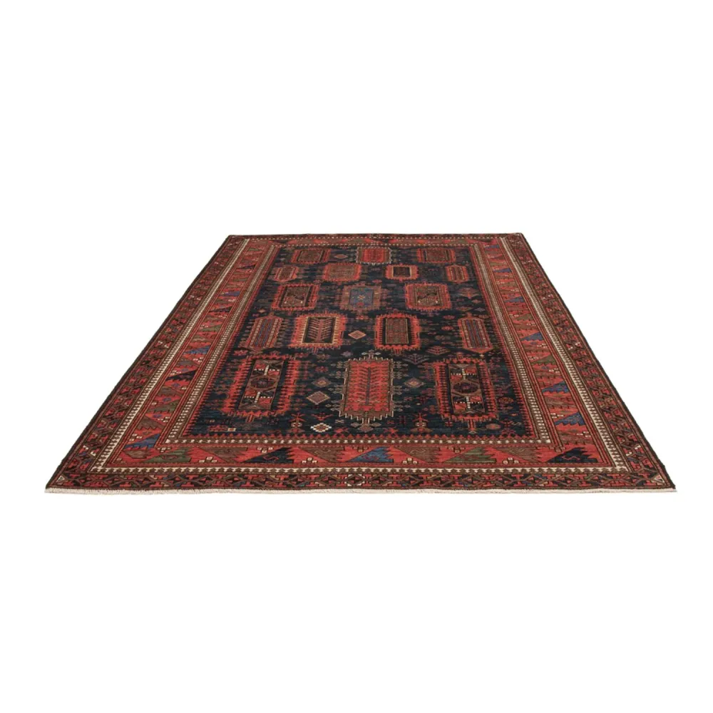 Tapete Ziegler - Kazak - 283 x 184 cm - azul escuro