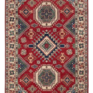 Tapete Ziegler - Kazak - 293 x 203 cm - vermelho