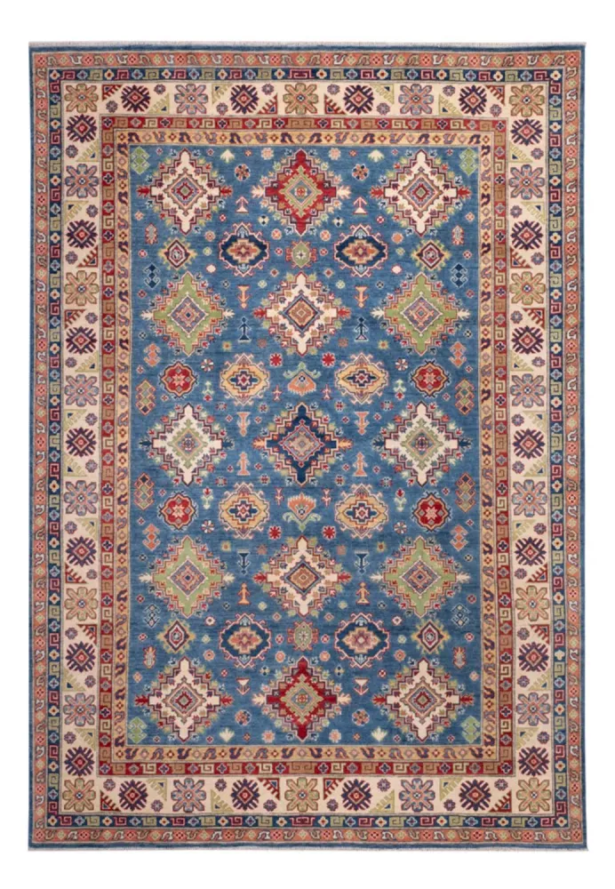 Tapete Ziegler - Kazak - 296 x 198 cm - azul