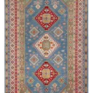Tapete Ziegler - Kazak - 300 x 198 cm - azul