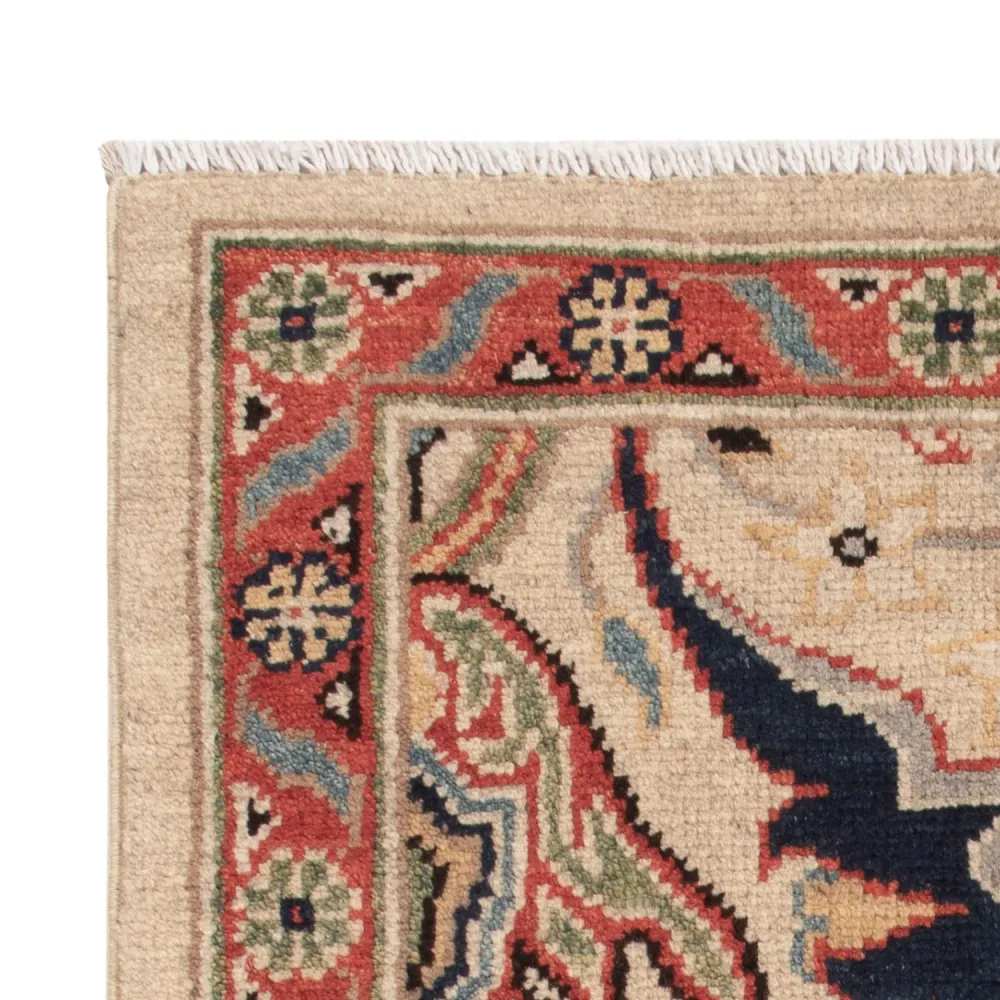 Tapete Ziegler - Kazak - 89 x 60 cm - bege escuro