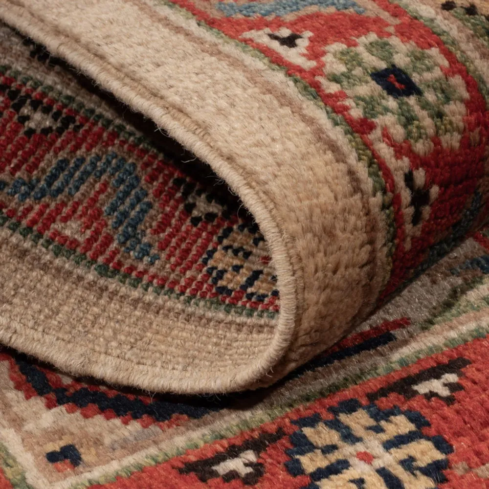 Tapete Ziegler - Kazak - 89 x 60 cm - bege escuro