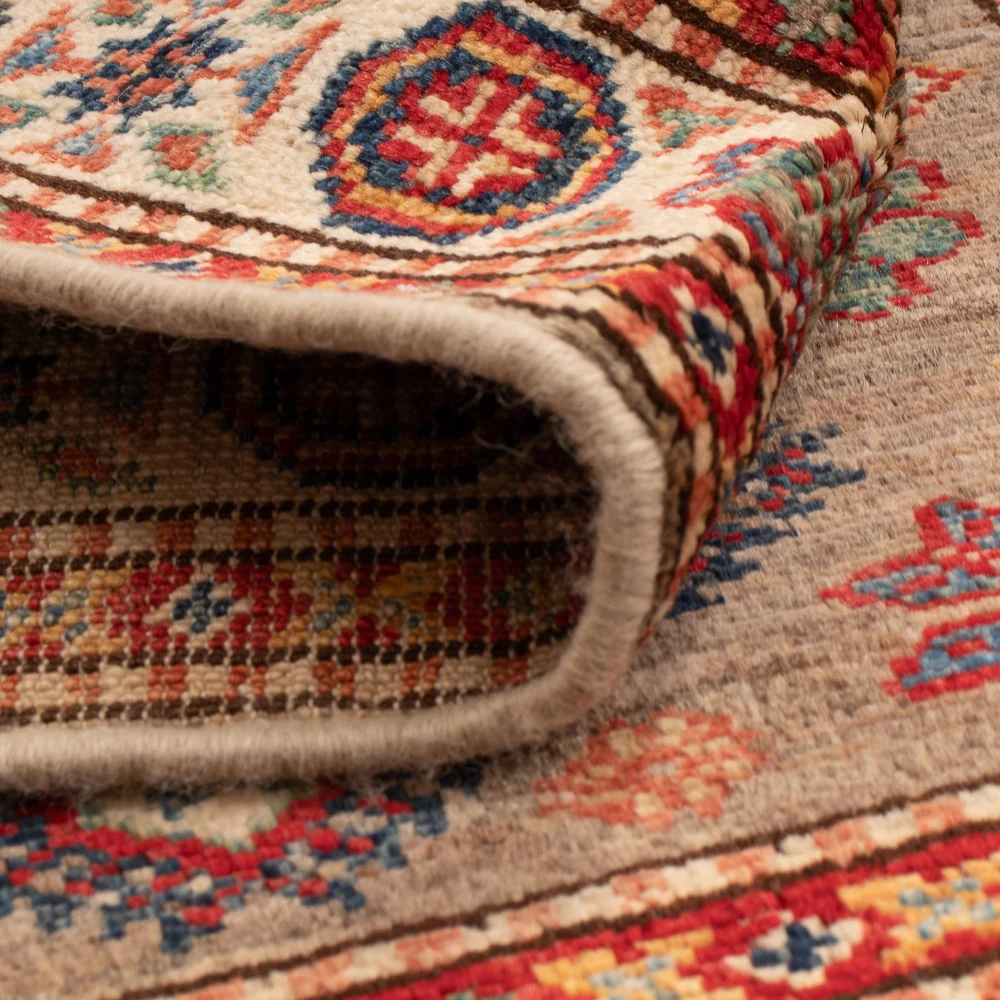 Tapete Ziegler - Kazak - Real - 94 x 60 cm - areia