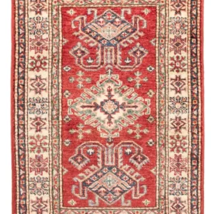 Tapete Ziegler - Kazak - Real - 89 x 59 cm - vermelho