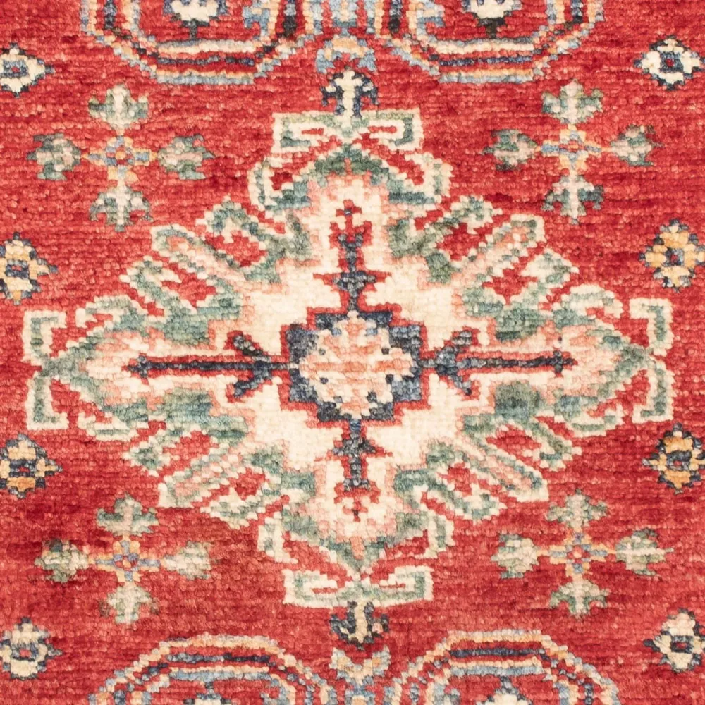 Tapete Ziegler - Kazak - Real - 89 x 59 cm - vermelho