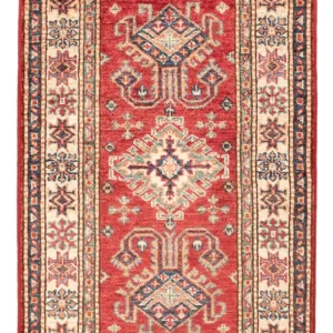 Tapete Ziegler - Kazak - Real - 91 x 60 cm - vermelho