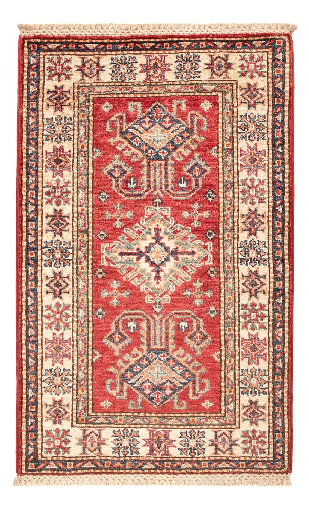 Tapete Ziegler - Kazak - Real - 91 x 60 cm - vermelho