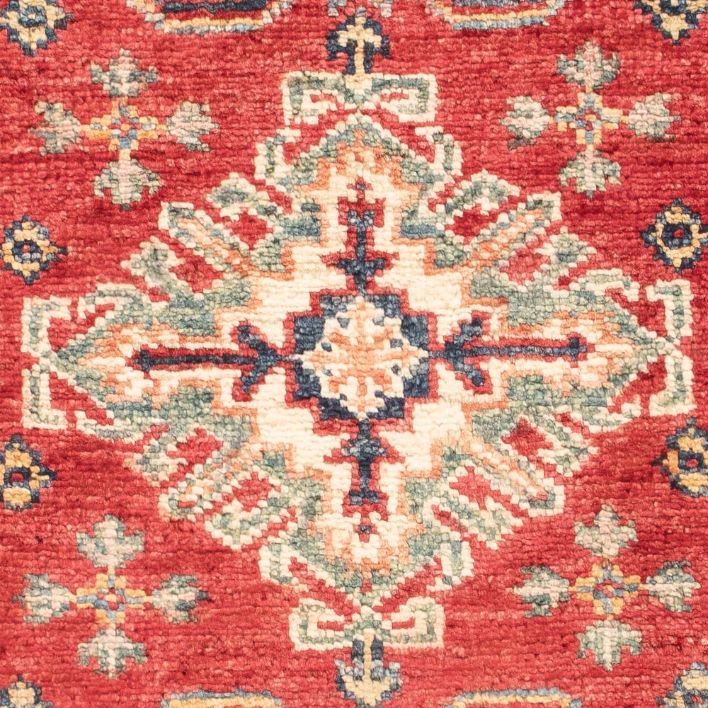 Tapete Ziegler - Kazak - Real - 91 x 60 cm - vermelho