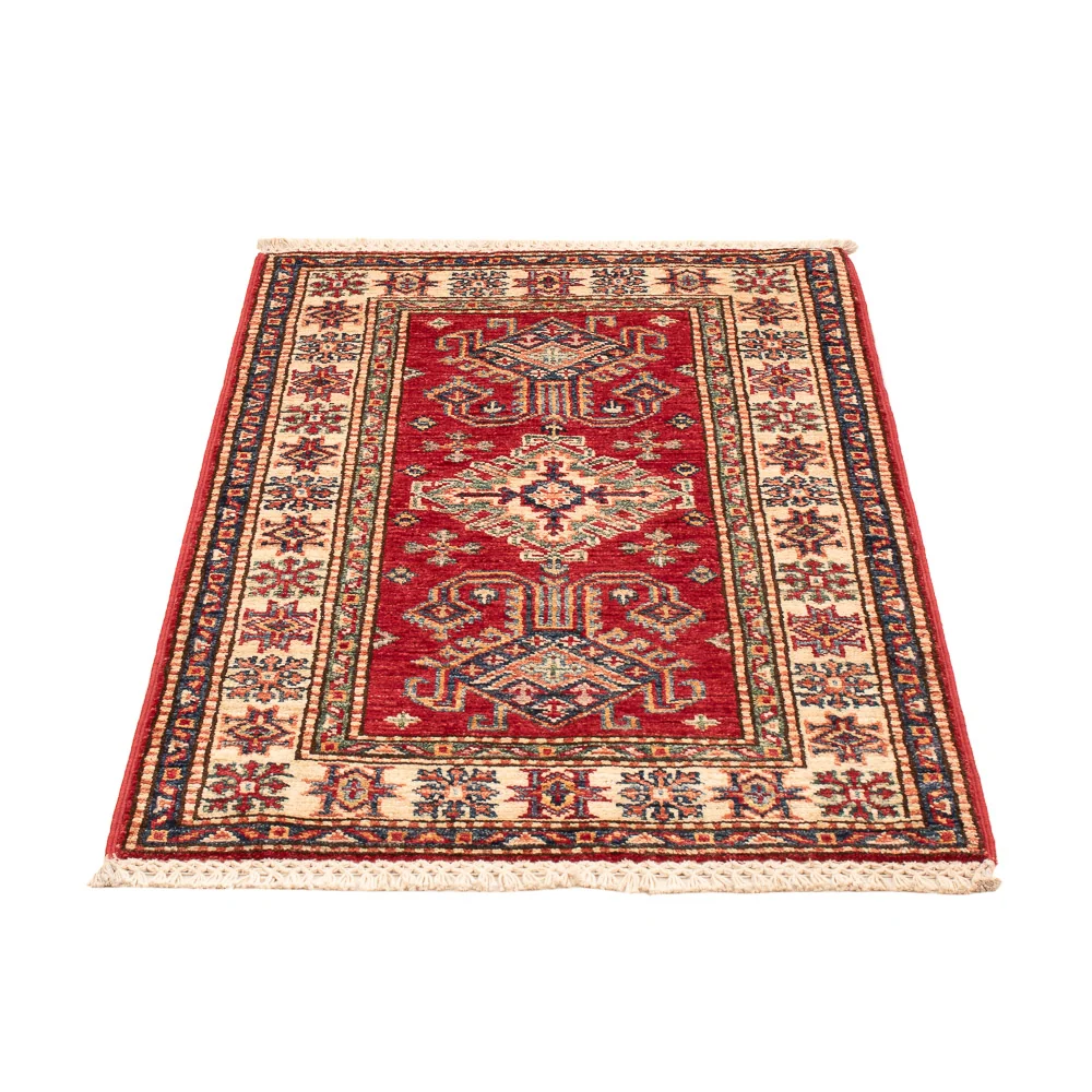 Tapete Ziegler - Kazak - Real - 91 x 60 cm - vermelho