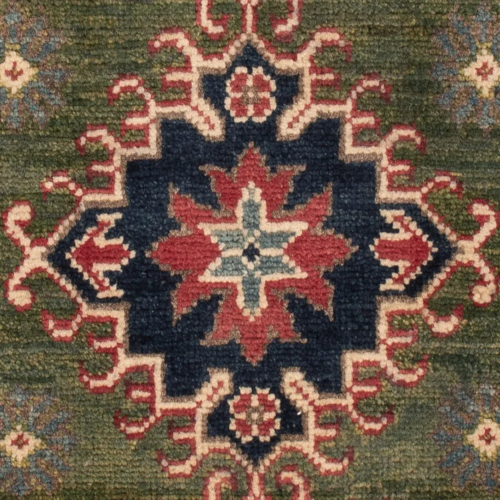 Tapete Ziegler - Kazak - 94 x 60 cm - verde