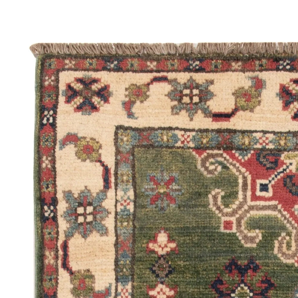 Tapete Ziegler - Kazak - 94 x 60 cm - verde