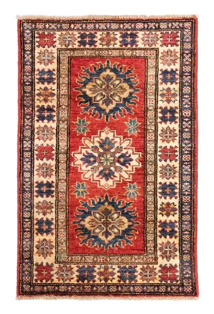 Tapete Ziegler - Kazak - 95 x 58 cm - vermelho
