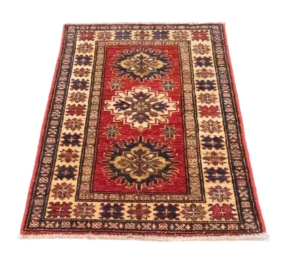 Tapete Ziegler - Kazak - 95 x 58 cm - vermelho