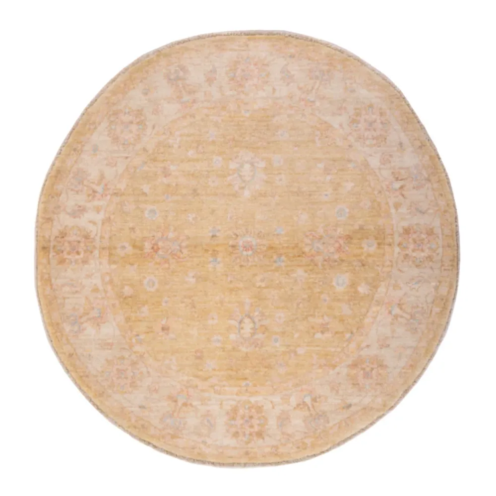 Tapete Ziegler ronda - 150 x 146 cm - bege claro