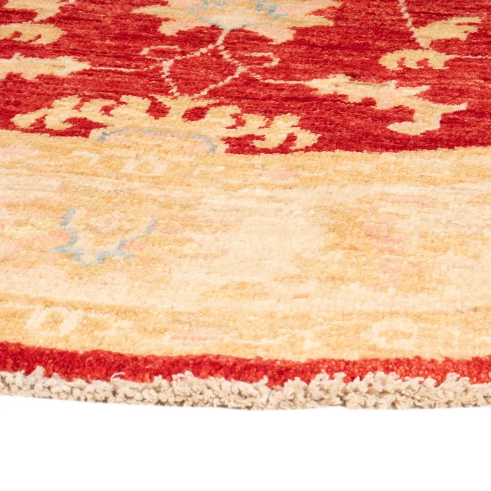 Tapete Ziegler ronda - 153 x 150 cm - vermelho