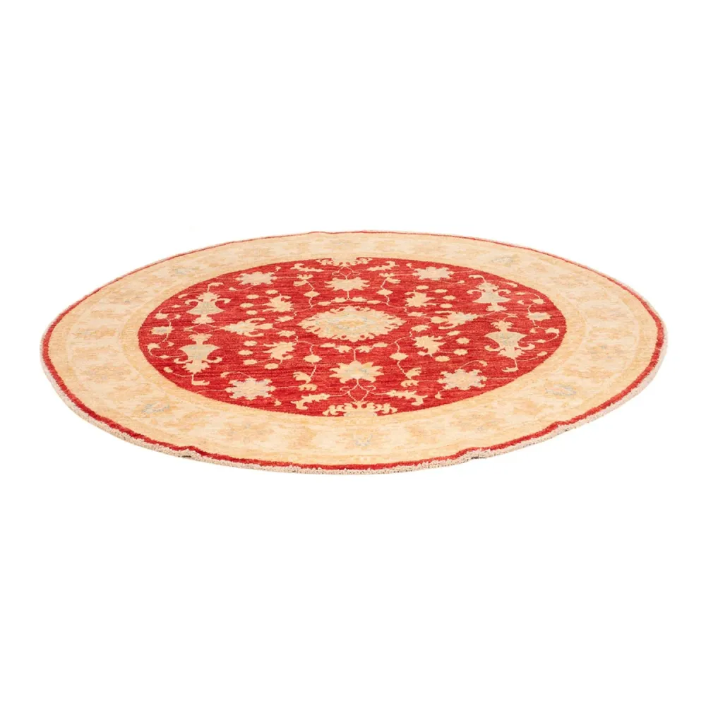 Tapete Ziegler ronda - 153 x 150 cm - vermelho