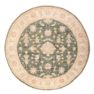 Tapete Ziegler ronda - 154 x 150 cm - verde