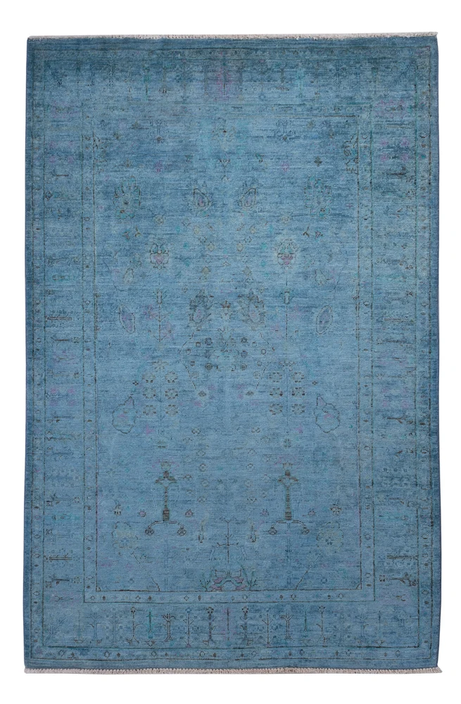 Tapete Ziegler - Shal - 189 x 124 cm - azul claro