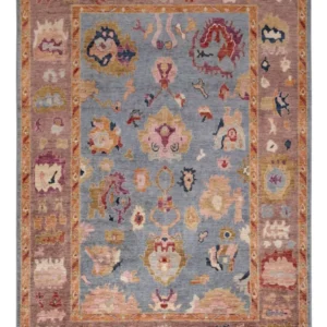 Tapete Ziegler - Usak - 289 x 202 cm - azul claro