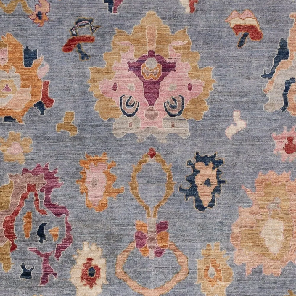 Tapete Ziegler - Usak - 289 x 202 cm - azul claro