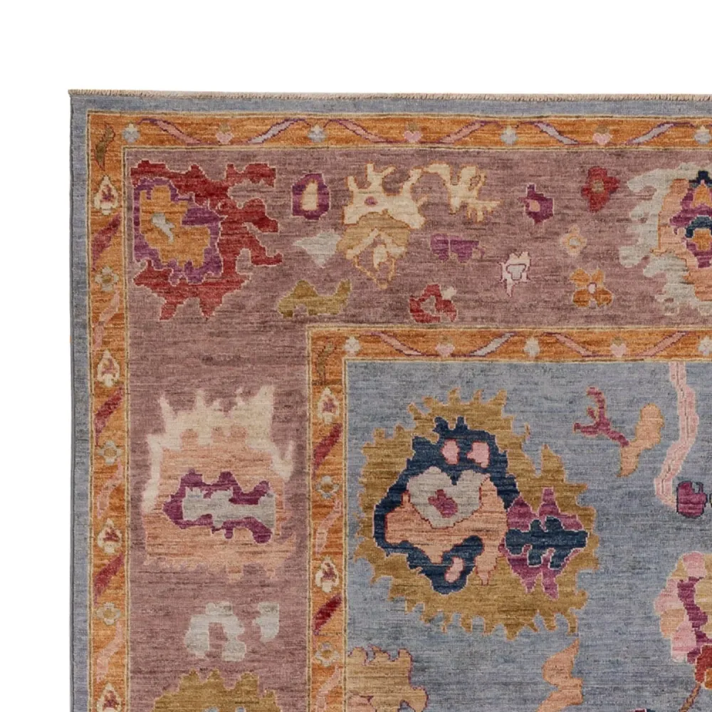 Tapete Ziegler - Usak - 289 x 202 cm - azul claro