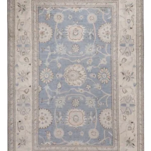 Tapete Ziegler - Usak - 301 x 206 cm - azul claro