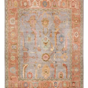 Tapete Ziegler - Usak - 306 x 243 cm - azul claro