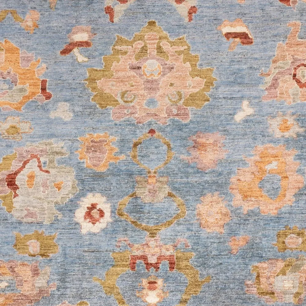 Tapete Ziegler - Usak - 332 x 242 cm - azul