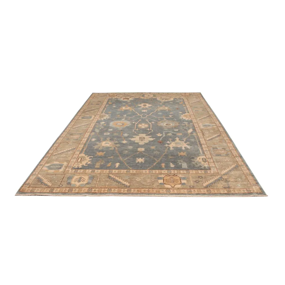 Tapete Ziegler - Usak - 347 x 241 cm - turquesa