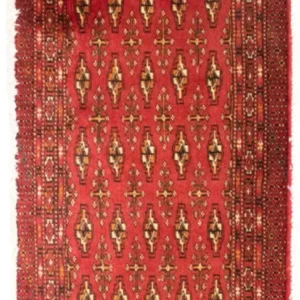Turkaman Teppich 100 x 50 cm - rot