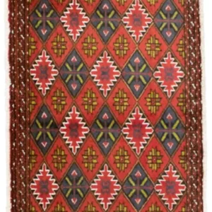 Turkaman Teppich 130 x 60 cm - orange