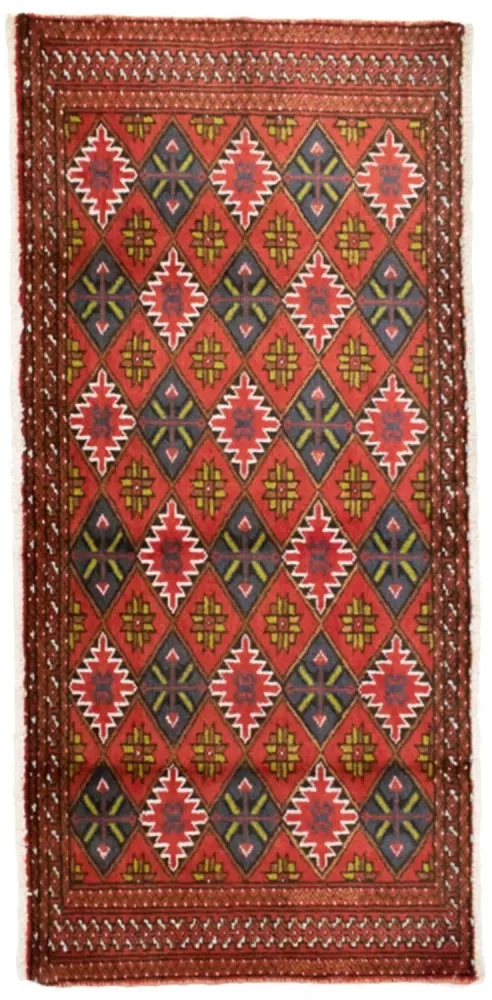 Turkaman Teppich 130 x 60 cm - orange