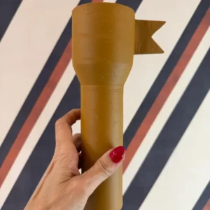 Vaso Bandeirola Amarelo Slim