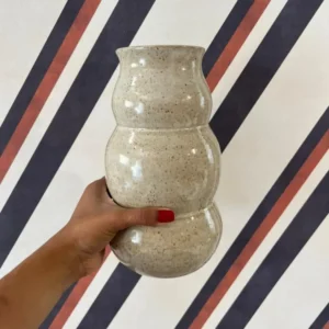 Vaso Bolhas Bege M