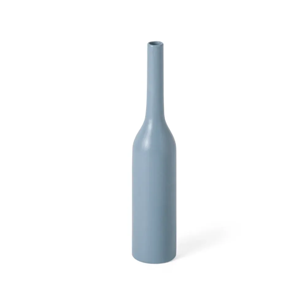 Vaso Decorativo em Cerâmica Azul 23cm