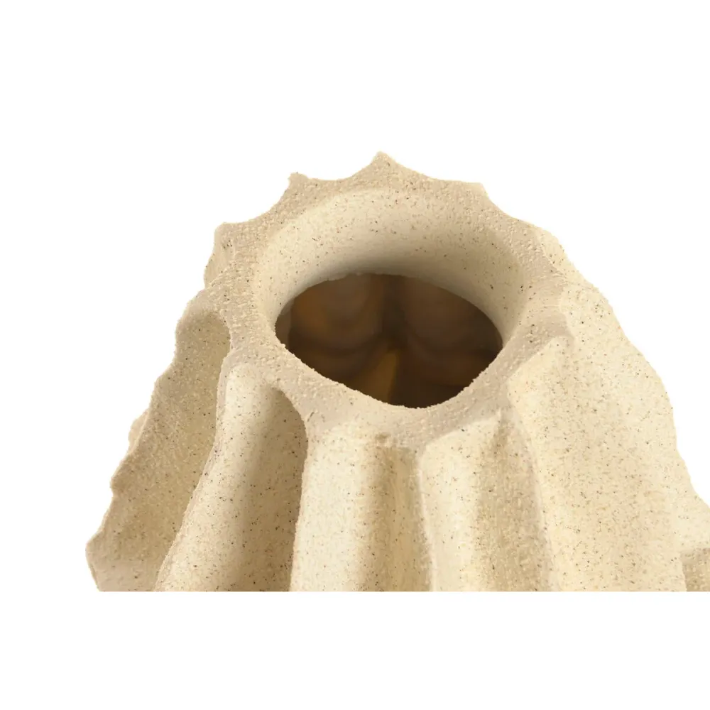 Vaso Home ESPRIT Bege Resina Mediterrâneo 19 x 19 x 44 cm
