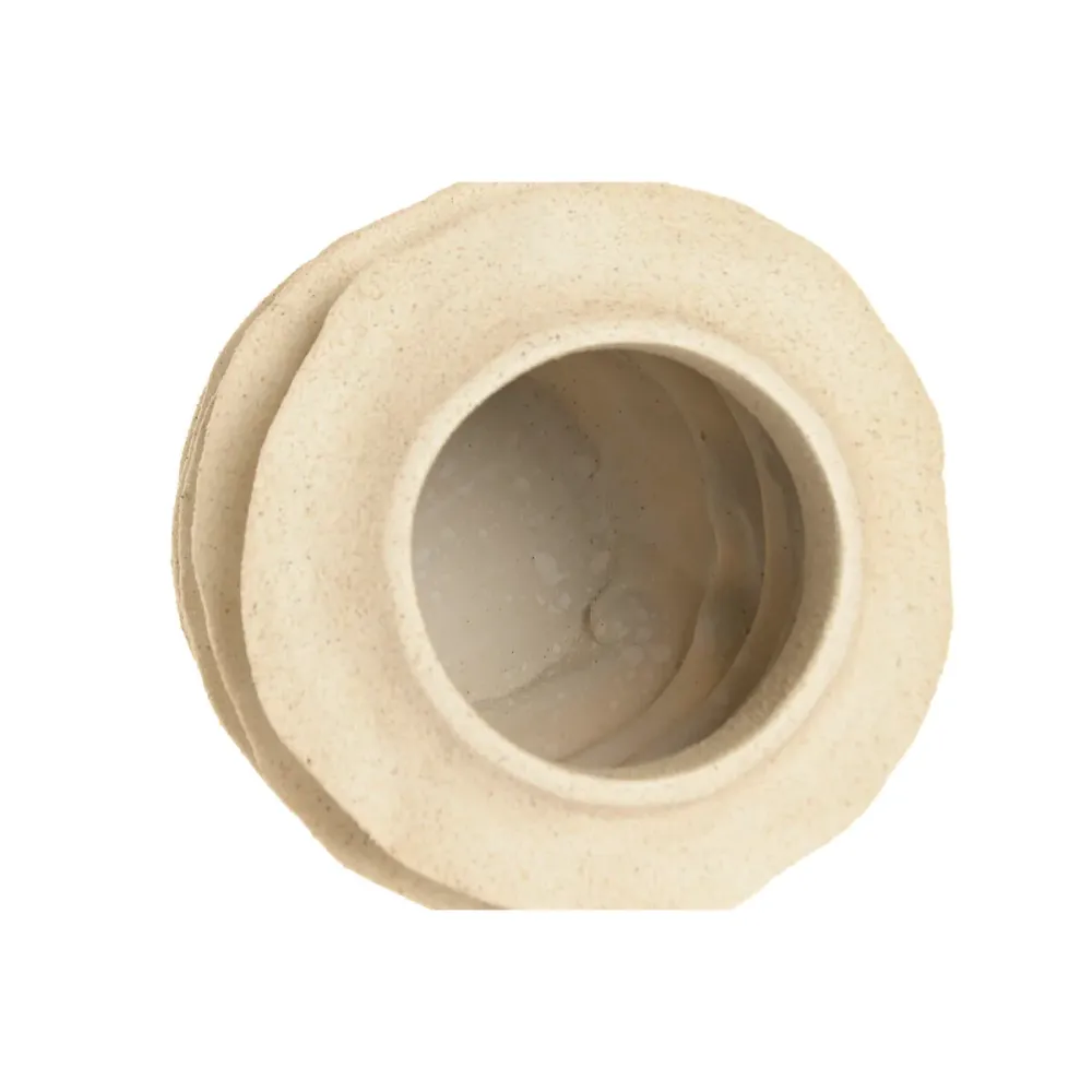 Vaso Home ESPRIT Bege Resina Urbana 22 x 22 x 23 cm