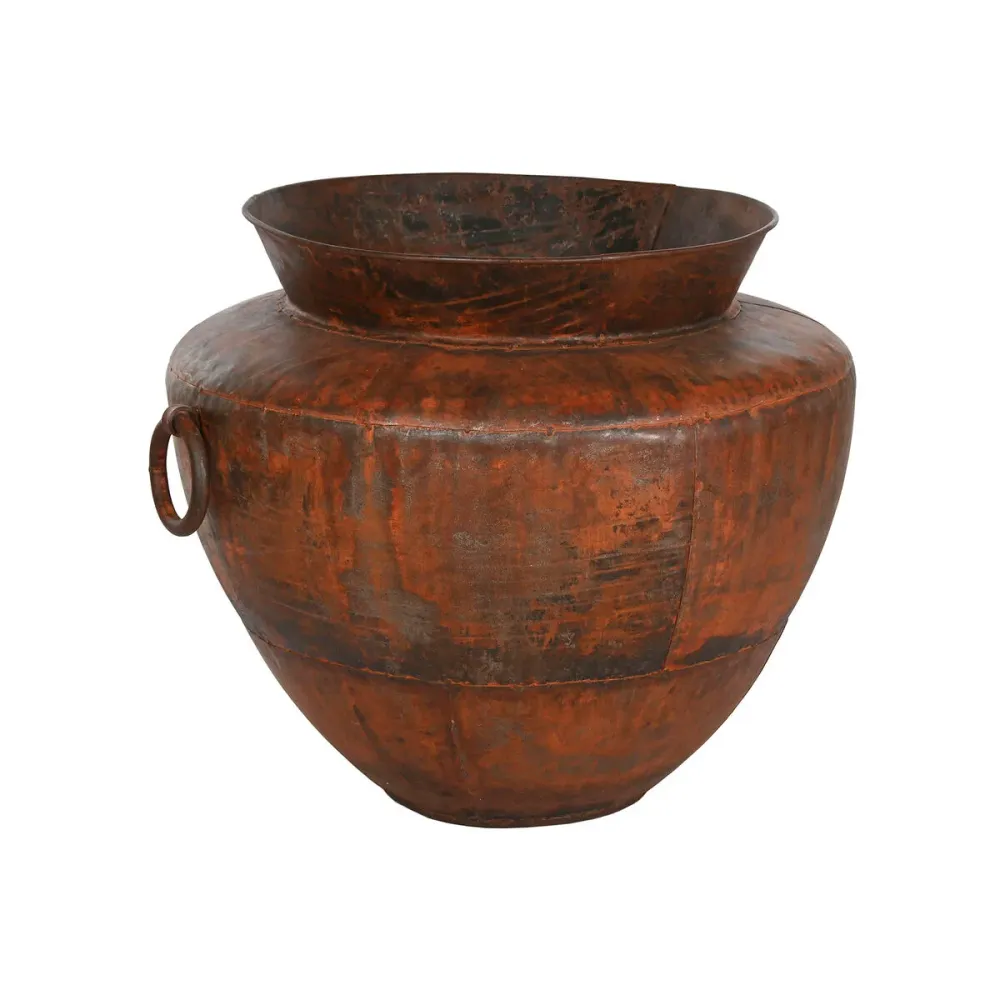 Vaso Home ESPRIT Catanho escuro Ferro 80 x 80 x 67 cm
