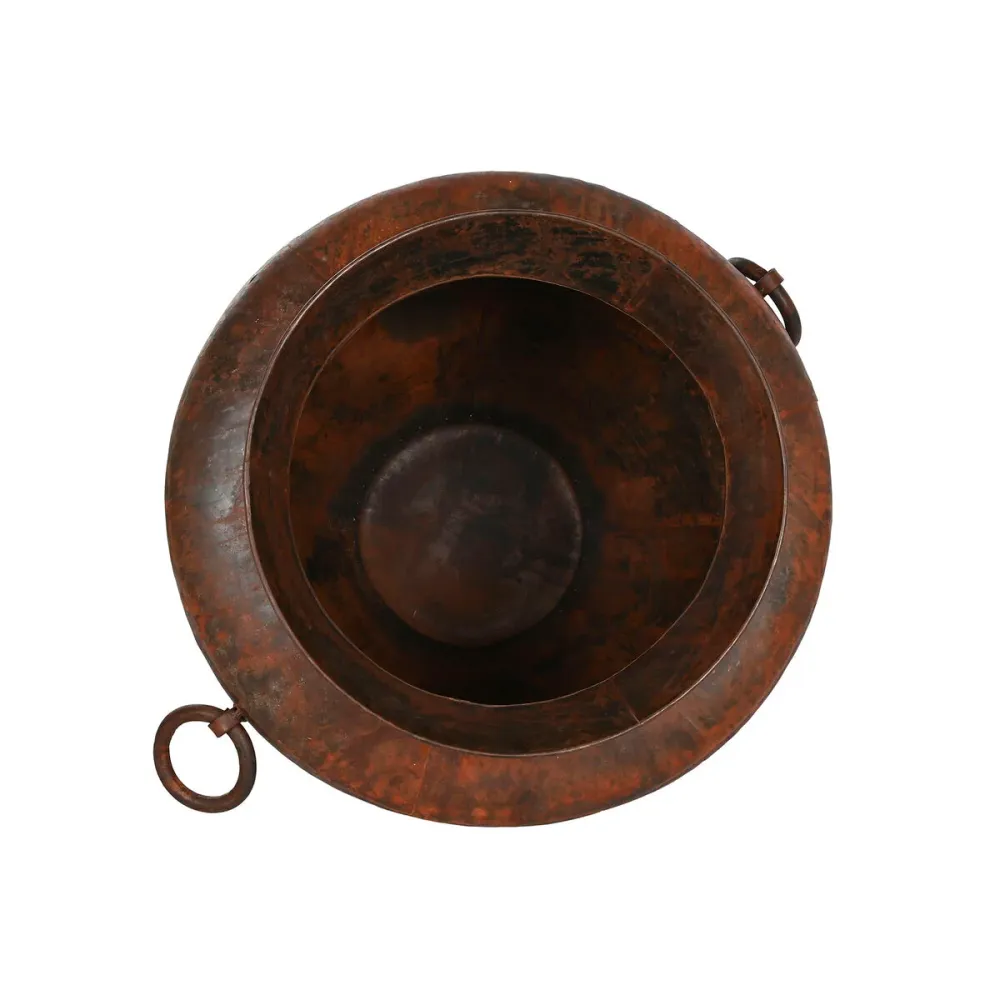 Vaso Home ESPRIT Catanho escuro Ferro 80 x 80 x 67 cm