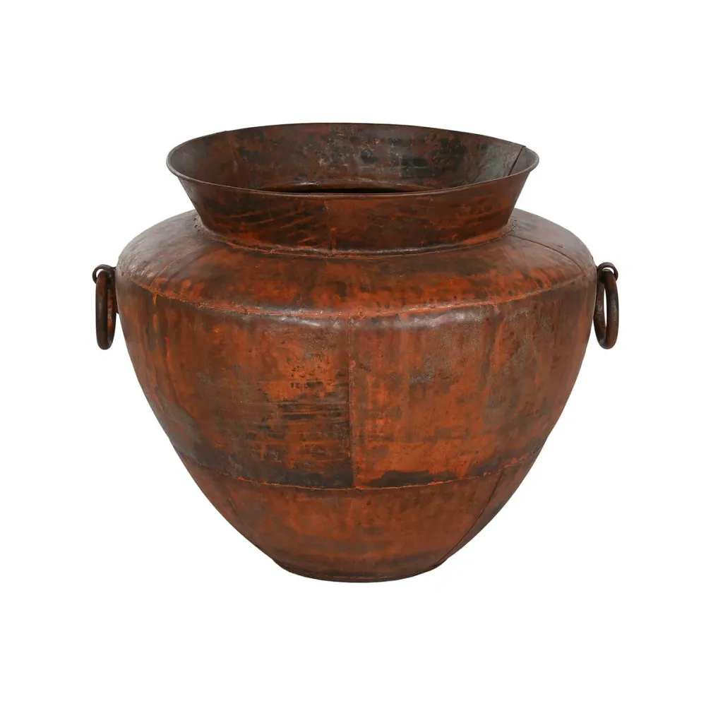 Vaso Home ESPRIT Catanho escuro Ferro 80 x 80 x 67 cm