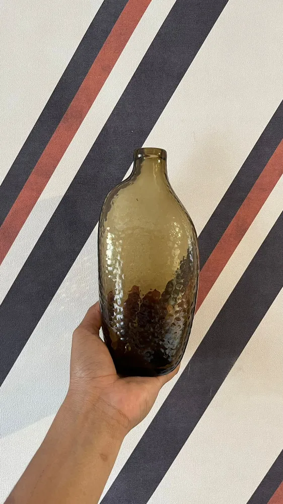 Vaso Marrom Martelado M