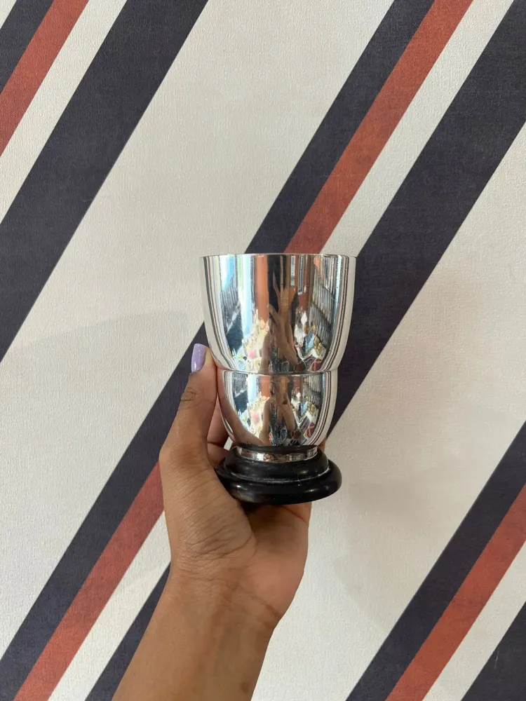 Vaso Metal com Jacarandá