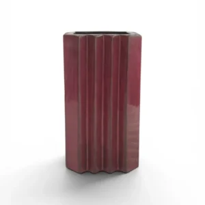Vaso Quadrado Alto Vinho P